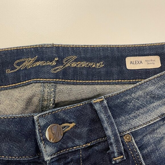 MAVI Mid Rise Jeans with Distressed Detailing - Picture 4 of 5